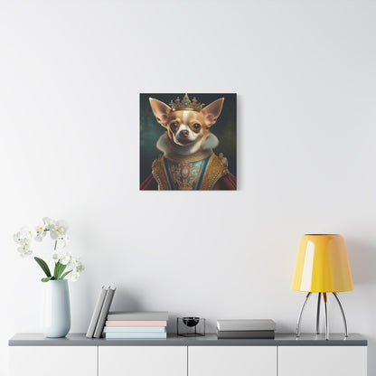 Chihuahua Renaissance Pet Portrait on Canvas | Wall art | Wall print | Dog art