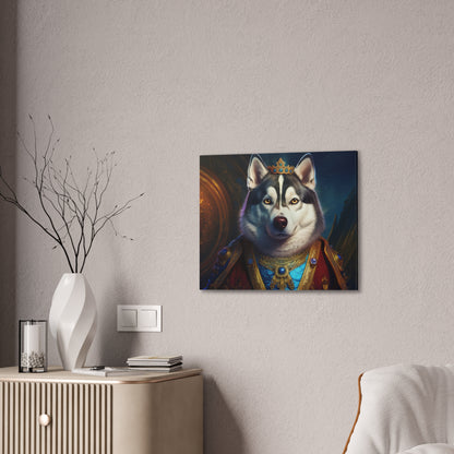 Siberian Husky Renaissance Pet Portrait on Canvas, wall art, wall print, dog portrait, dog art