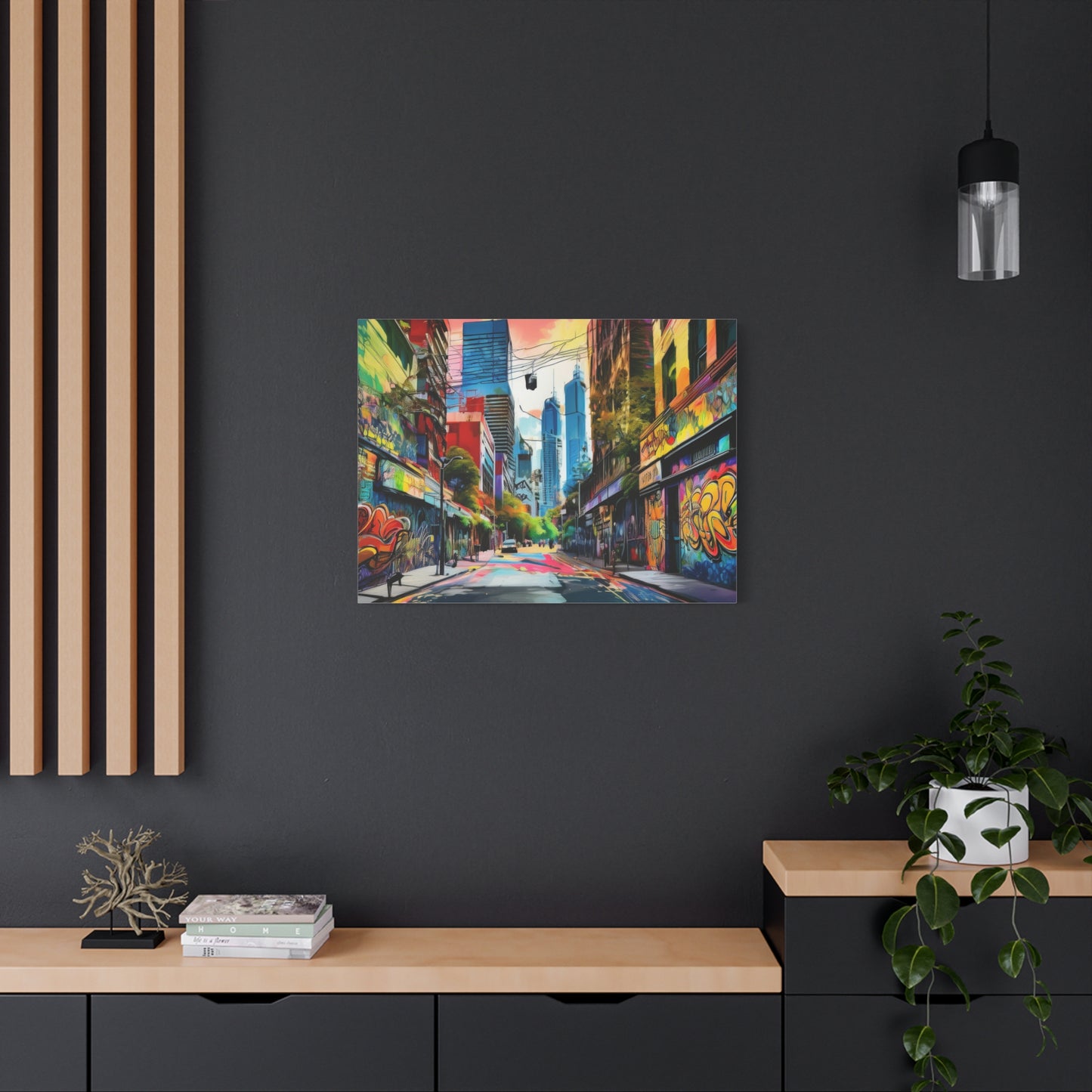 Melbourne Street Graffiti Australia Canvas Art | Style 1 | Wall Art | Wall Print