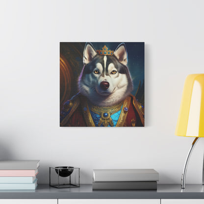 Siberian Husky Renaissance Pet Portrait on Canvas, wall art, wall print, dog portrait, dog art