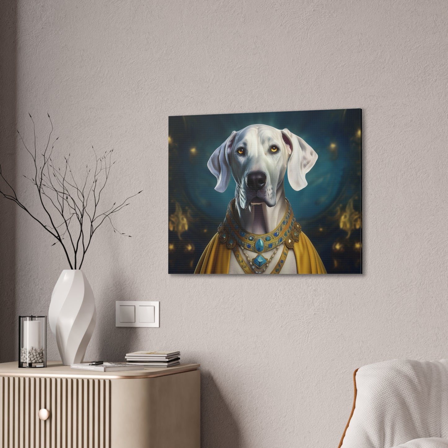 Great Dane Renaissance Pet Portrait  - Canvas, wall art, wall print, dog portrait, dog art
