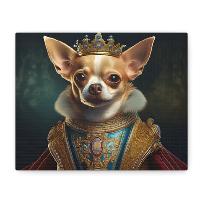 Chihuahua Renaissance Pet Portrait on Canvas | Wall art | Wall print | Dog art