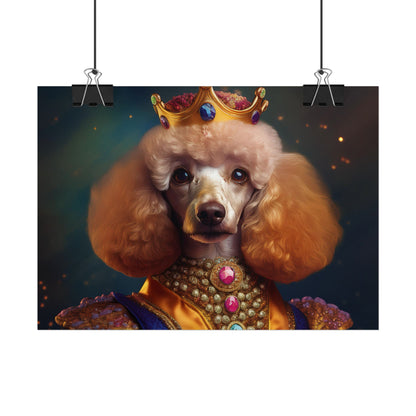 Poodle Dog Renaissance Pet Portrait, Dog Lover Gift, Animal Lover, Home Decor, Wall Art, Wall Print