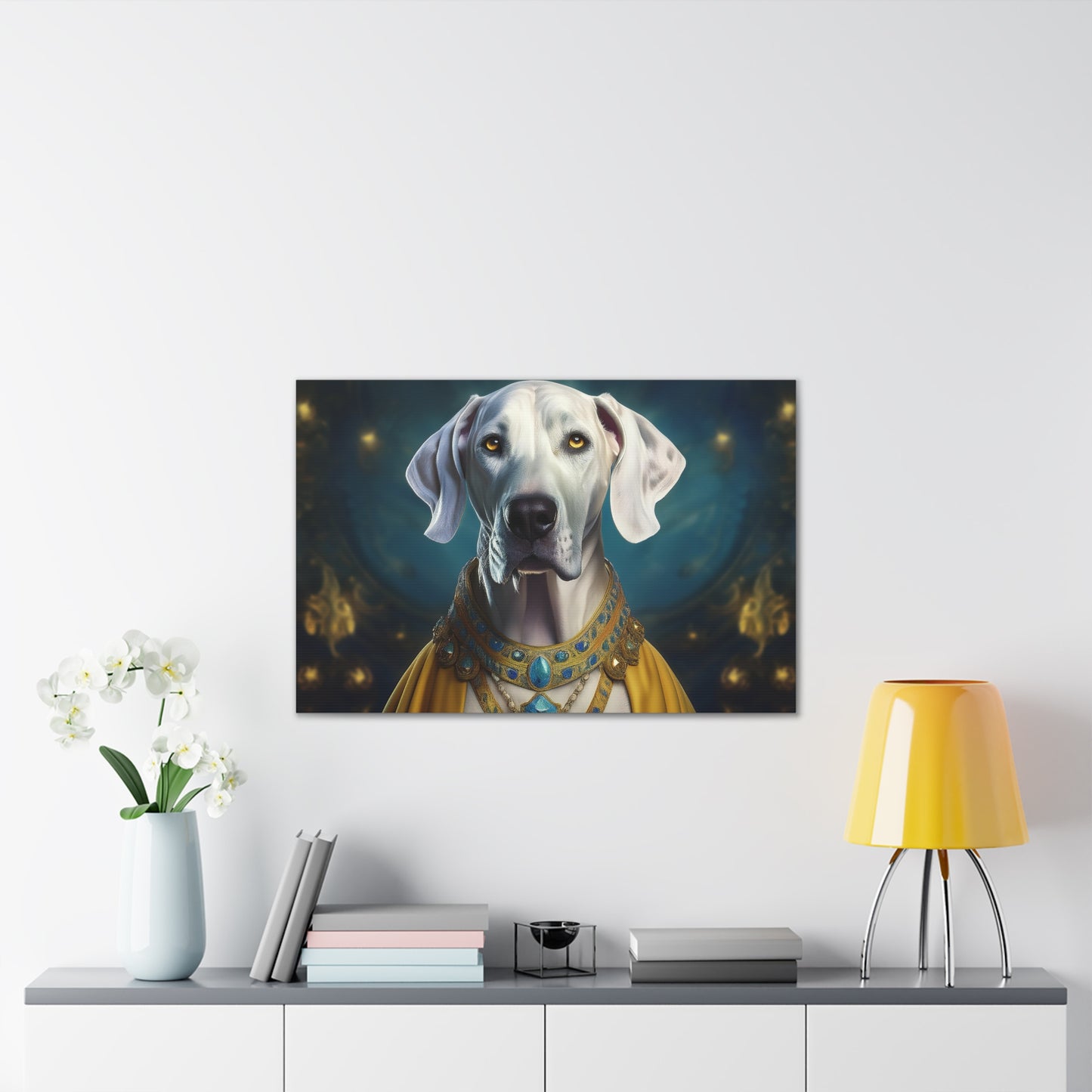 Great Dane Renaissance Pet Portrait  - Canvas, wall art, wall print, dog portrait, dog art