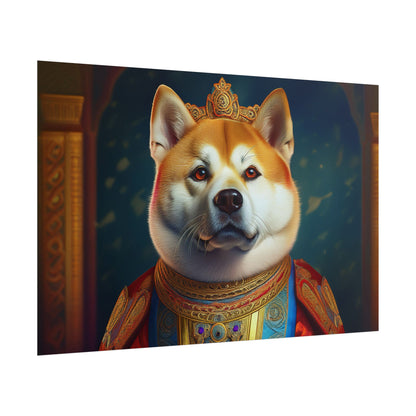 Shiba Dog Renaissance Portrait Print,  Art Print, Wall Decor Gift, Animal Lover Home Decor, wall prints, wall art