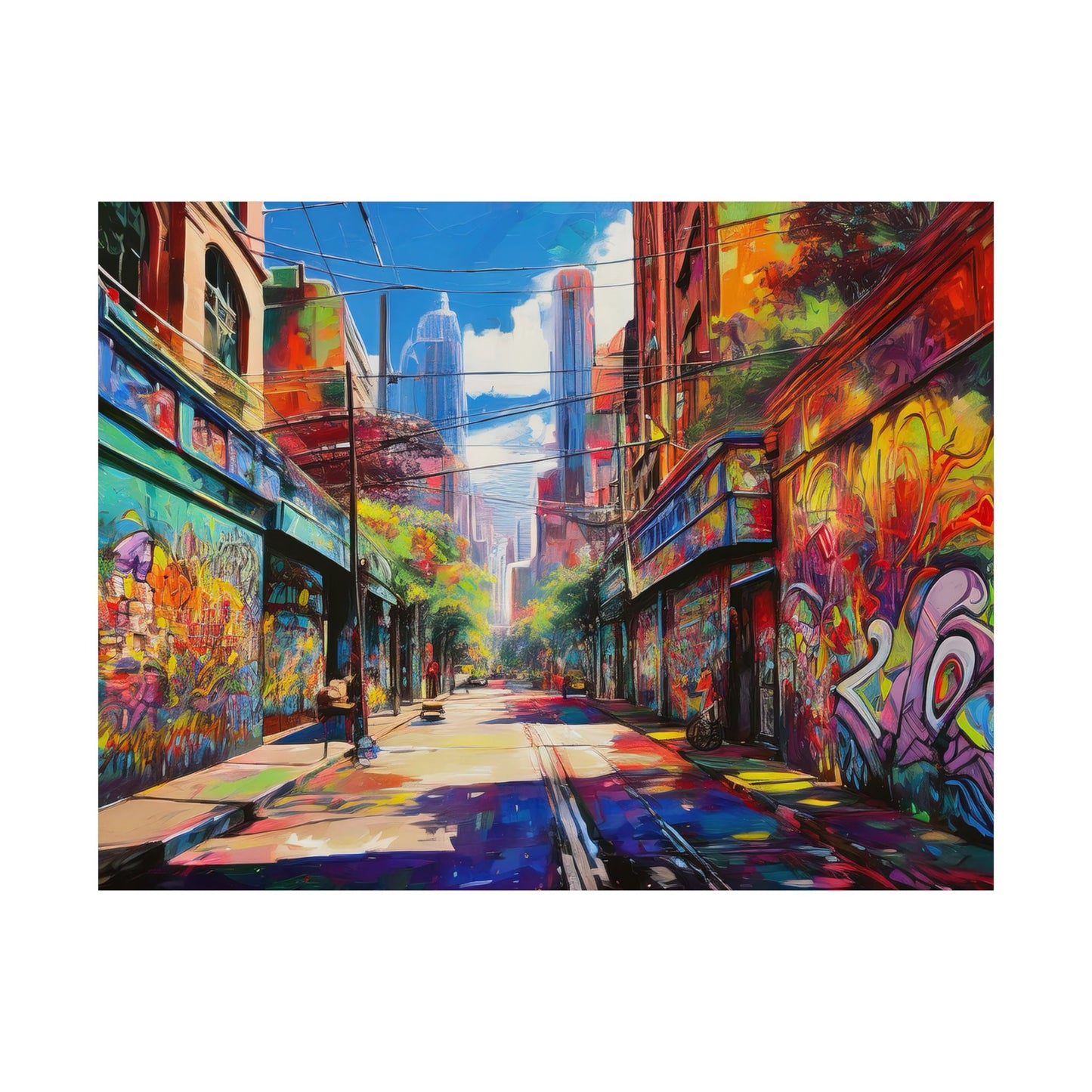 Melbourne Street Graffiti Australia Print | Style 2 | Wall Art | Wall Print