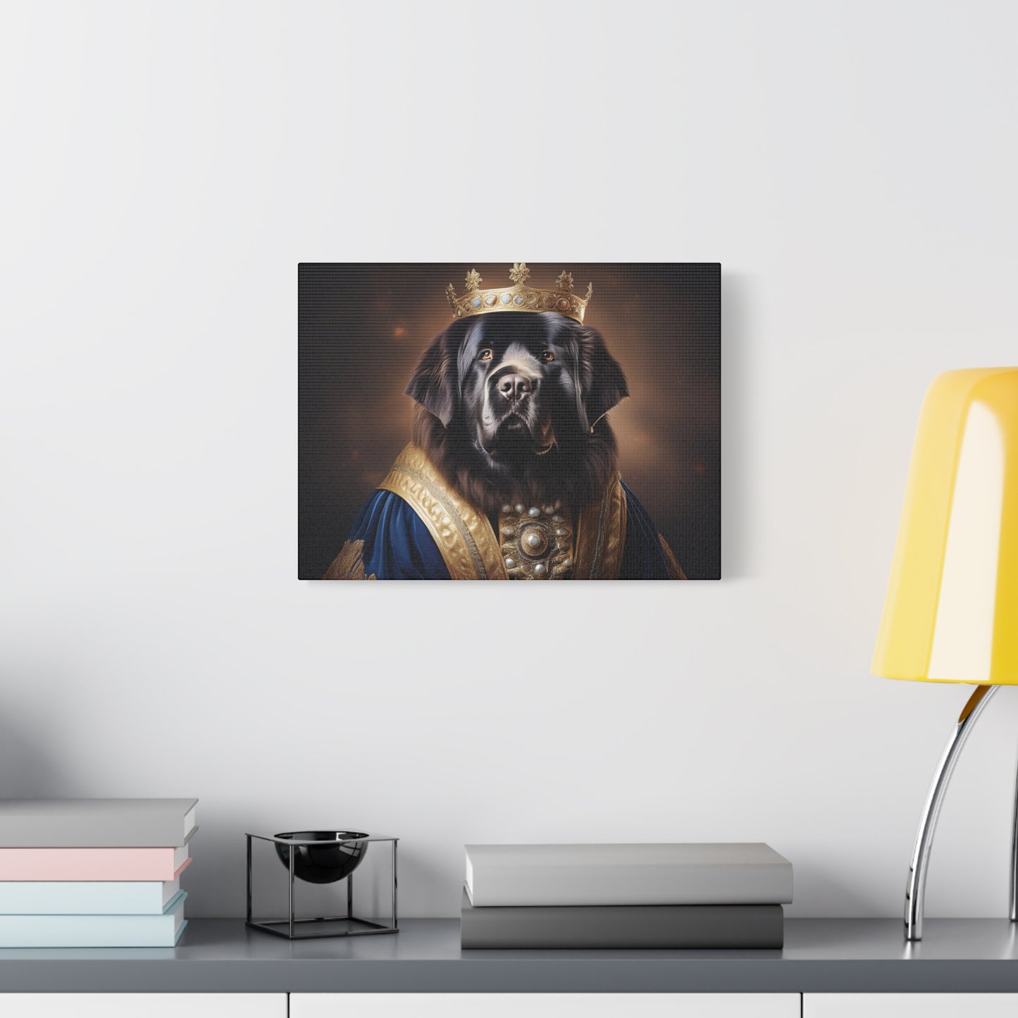 Newfoundland Renaissance Pet Portrait on Canvas | wall art | wall print