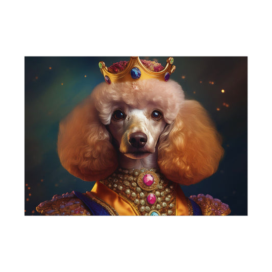 Poodle Dog Renaissance Pet Portrait, Dog Lover Gift, Animal Lover, Home Decor, Wall Art, Wall Print