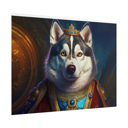 Siberian Husky Renaissance Pet Portrait Print, Siberian Husky Art Print, Wall Decor, Art Gift, dog wall art, wall art, wall print