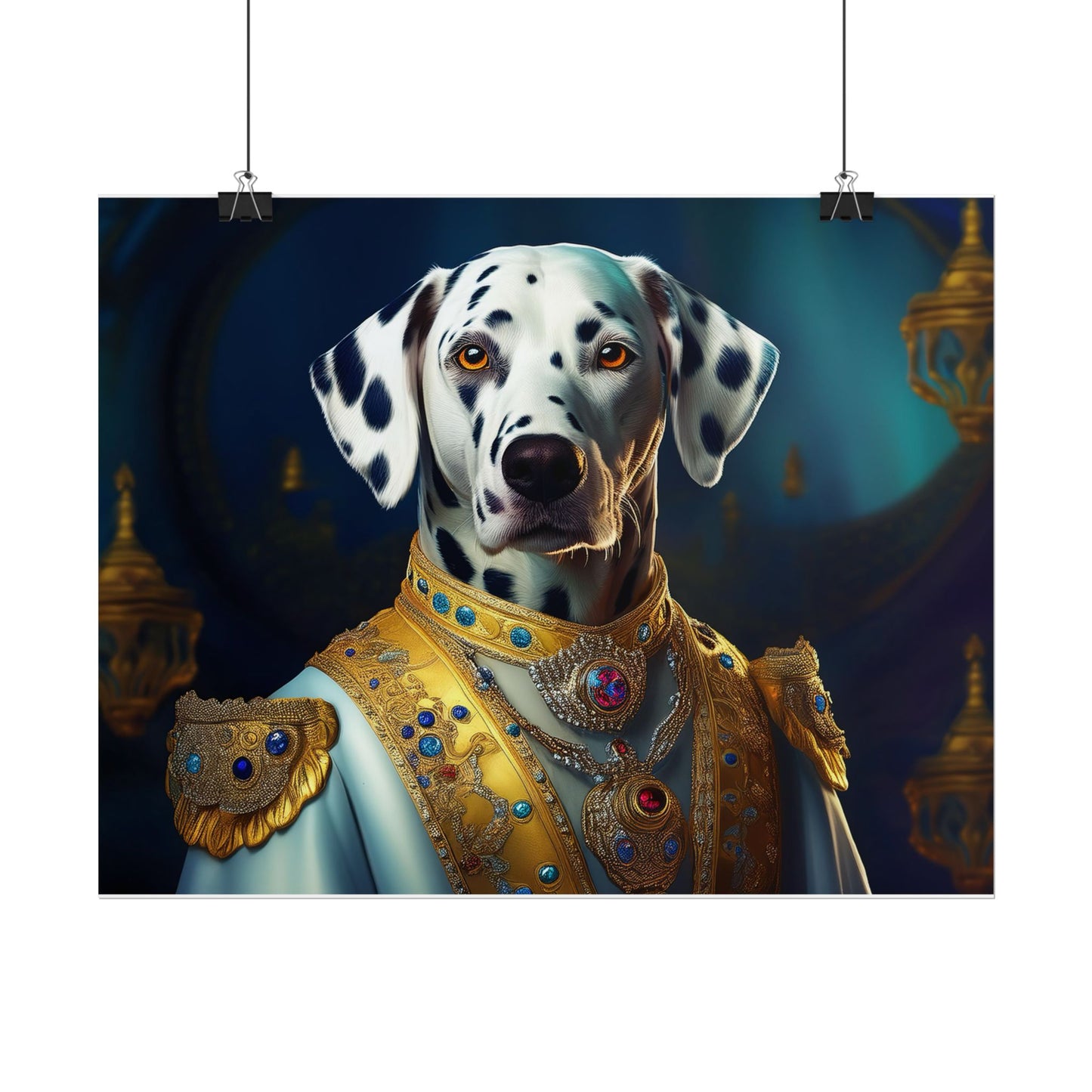 Dalmation Dog Renaissance Pet Portrait Wall Print | Art Print | Wall Art | Dog Art