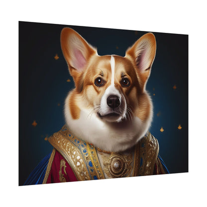 Pembroke Welsh Corgi Renaissance Pet Portrait Print | Wall Art | Wall Print | Dog Art