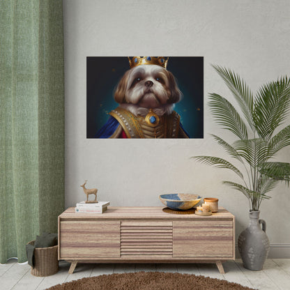 Shih Tzu Renaissance Pet Portrait Print | Dog Lover Wall Art | Dog Memorial Gift | Wall Art | Wall Print