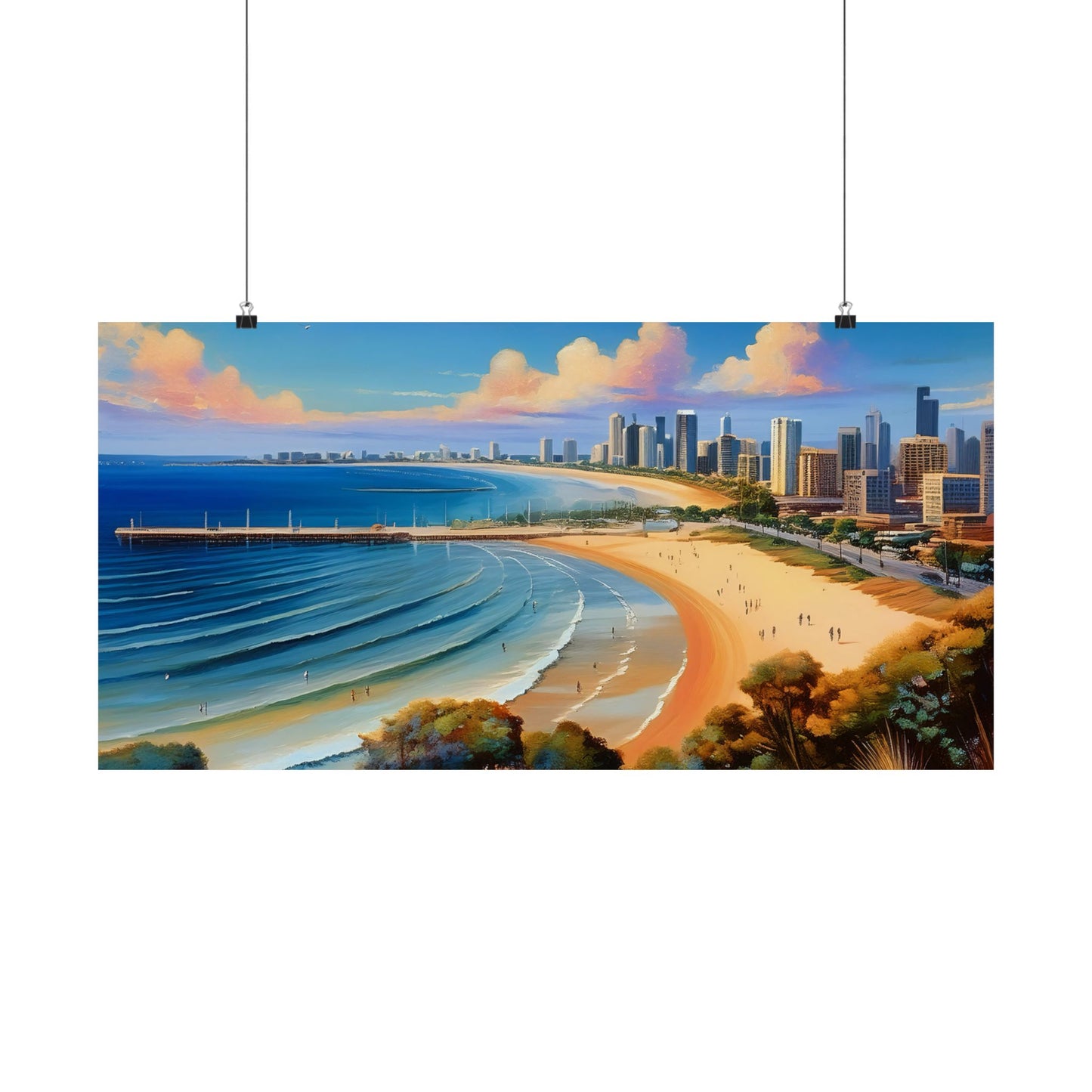 St Kilda Beach Australia Coastal Print | Style 1 | Wall Art | Wall Print