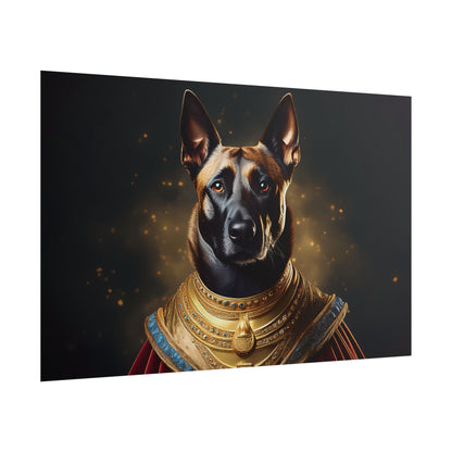 Belgian Malinois Renaissance Dog  Portrait Wall Print, Art Print, Art Print, Animal Lover Home Decor, Dog Wall Art, wall art