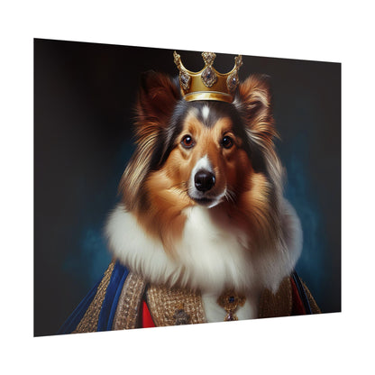 Shetland Sheepdog Renaissance Dog Portrait Art Print, Wall Decor Gift, Animal Lover Home Decor, Dog Wall Art