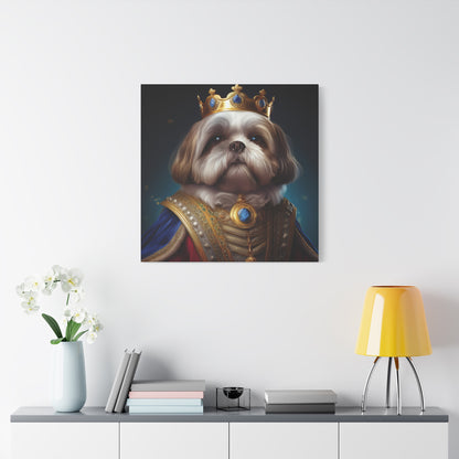 Shih Tzu Renaissance Pet Portrait on Canvas | wall art, wall print, dog portrait, dog art