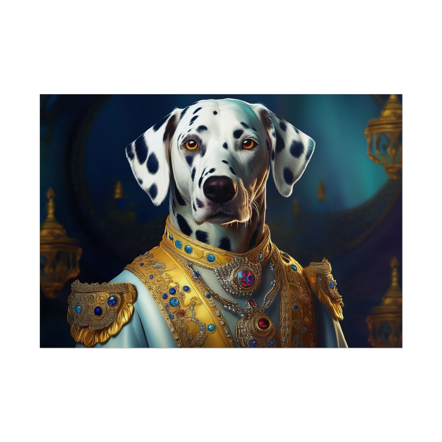 Dalmation Dog Renaissance Pet Portrait Wall Print | Art Print | Wall Art | Dog Art