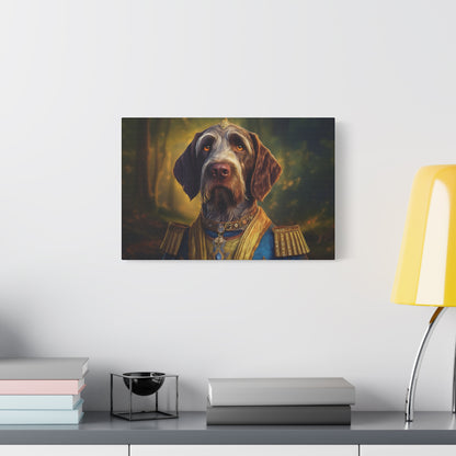 German Wirehaired Pointer Dog Pet Portrait Renaissance - Canvas, wall art, wall print, dog portrait, dog art