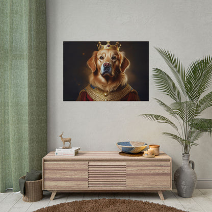 Golden Retriever Renaissance Dog Portrait  Art Print, Wall Decor Gift, Animal Lover Home Decor, Dog Wall Art