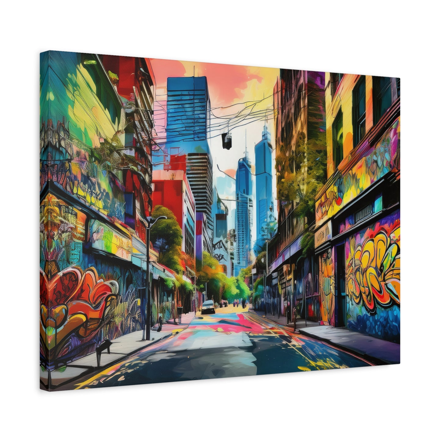 Melbourne Street Graffiti Australia Canvas Art | Style 1 | Wall Art | Wall Print