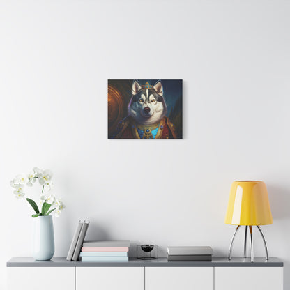 Siberian Husky Renaissance Pet Portrait on Canvas, wall art, wall print, dog portrait, dog art