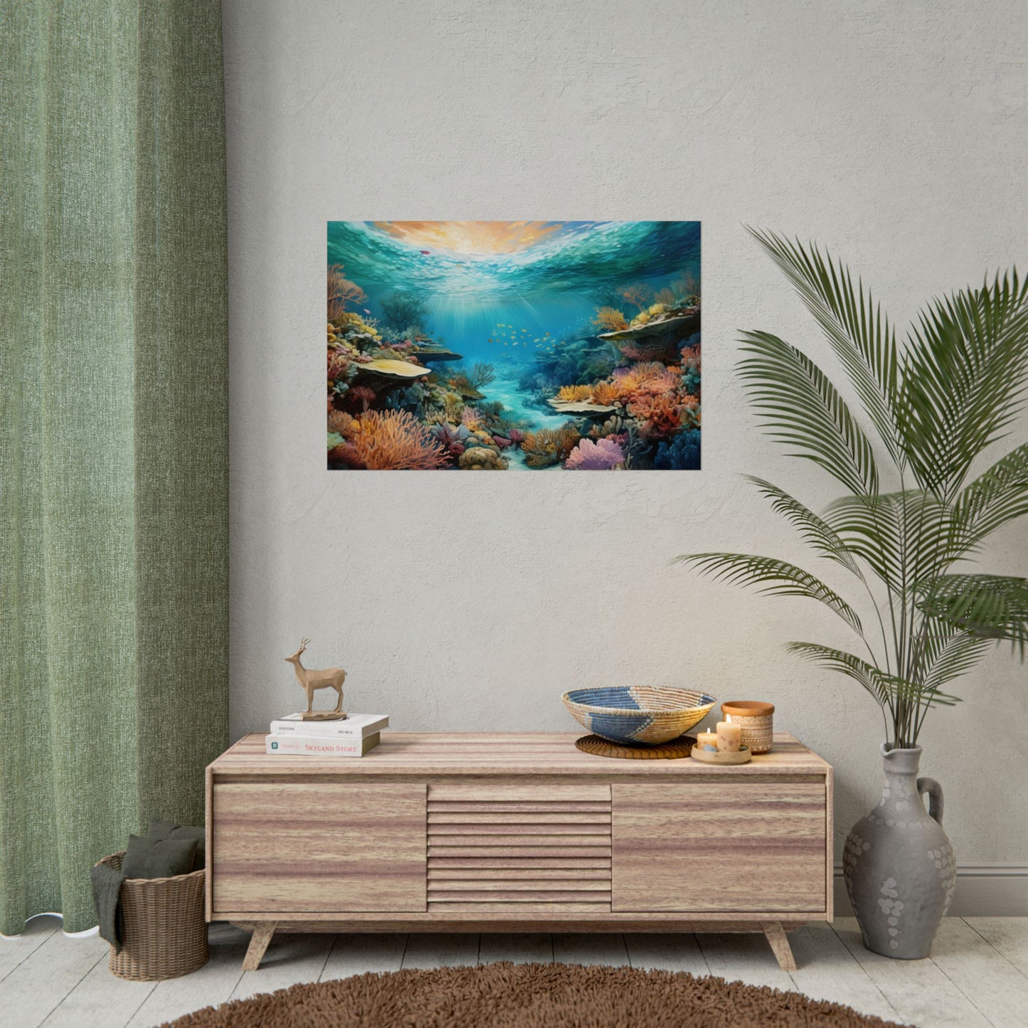 Great Barrier Reef  Australia Coastal Print | Style 2 | Wall Art | Wall Print