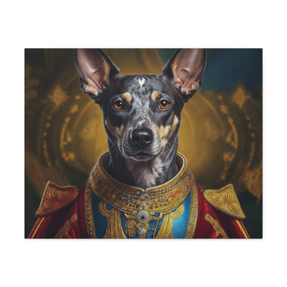 Peruvian Inca Orchid Renaissance Dog Portrait on Canvas, Pet Lover Gift, Home Decor, Unique Wall Art, Dog Birthday Present, Animal Wall Art