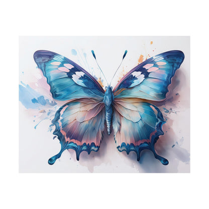 Teal, Blue & Pink Butterfly Alcohol Ink Wall Art |  Butterfly wall art | Wall Art | Wall Print