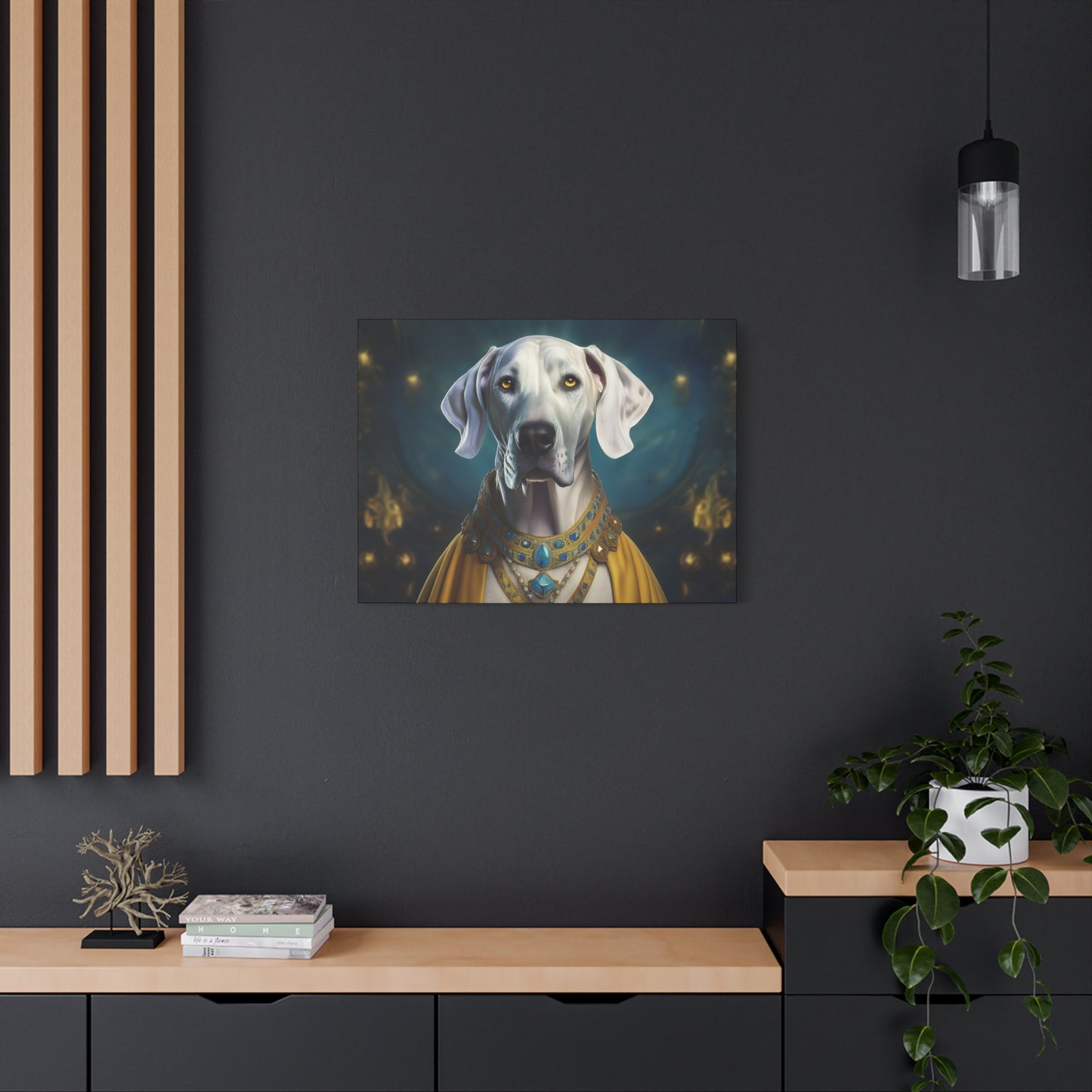 Great Dane Pet Portrait Renaissance - Canvas, wall art, wall print, dog portrait, dog art