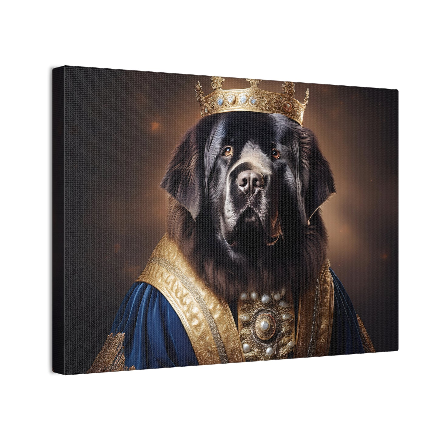 Newfoundland Renaissance Pet Portrait on Canvas | wall art | wall print