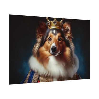 Shetland Sheepdog Renaissance Dog Portrait Art Print, Wall Decor Gift, Animal Lover Home Decor, Dog Wall Art
