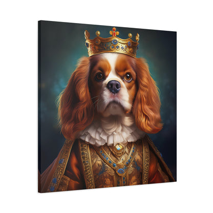 Cavalier King Charles Spaniel Renaissance Pet Portrait on Canvas | Wall art | wall print