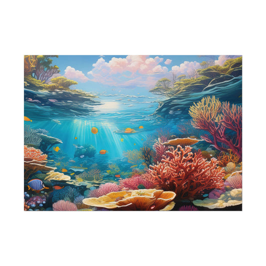 Great Barrier Reef  Australia Coastal Print | Style 3 | Wall Art | Wall Print