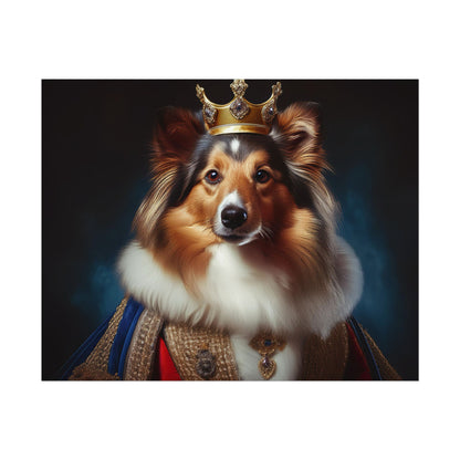 Shetland Sheepdog Renaissance Dog Portrait Art Print, Wall Decor Gift, Animal Lover Home Decor, Dog Wall Art