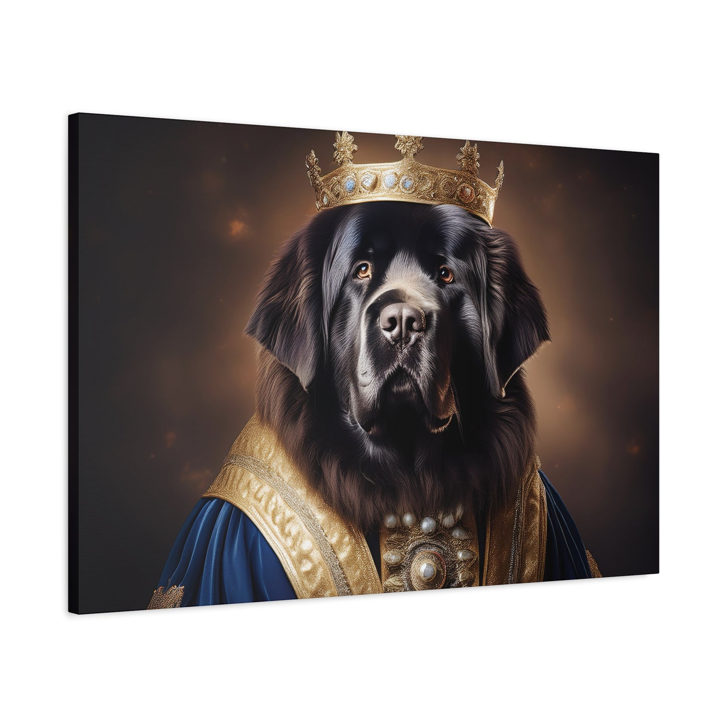 Newfoundland Renaissance Pet Portrait on Canvas | wall art | wall print