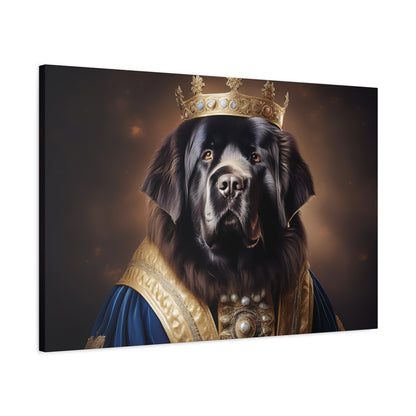 Newfoundland Renaissance Pet Portrait on Canvas | wall art | wall print
