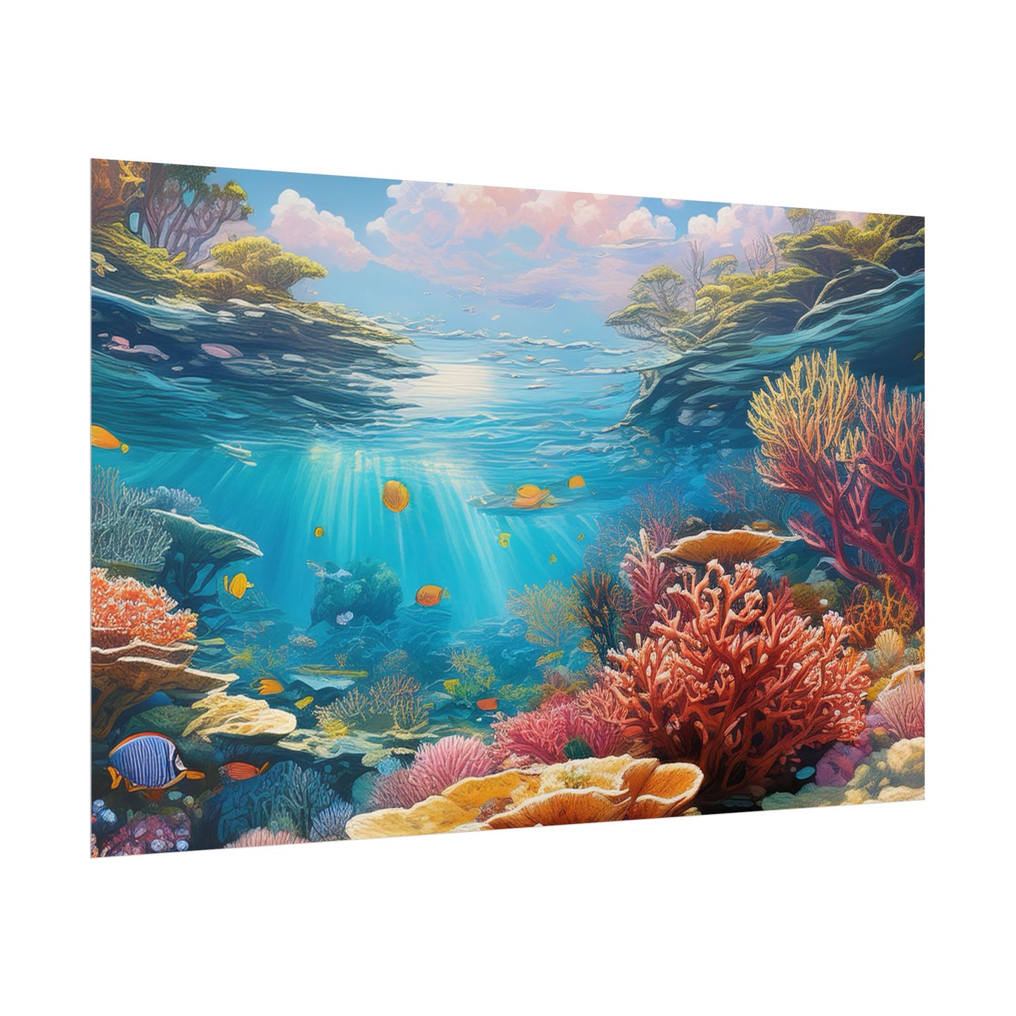 Great Barrier Reef  Australia Coastal Print | Style 3 | Wall Art | Wall Print