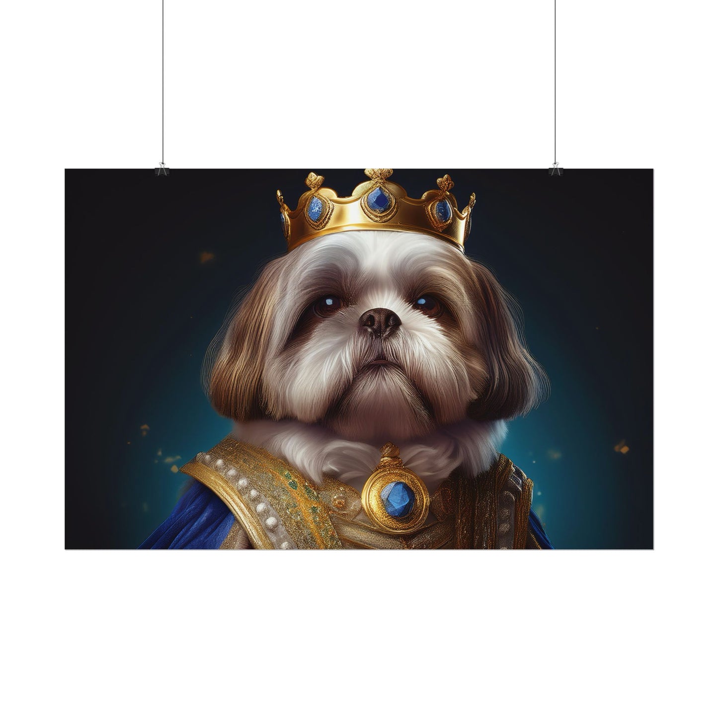 Shih Tzu Renaissance Pet Portrait Print | Dog Lover Wall Art | Dog Memorial Gift | Wall Art | Wall Print