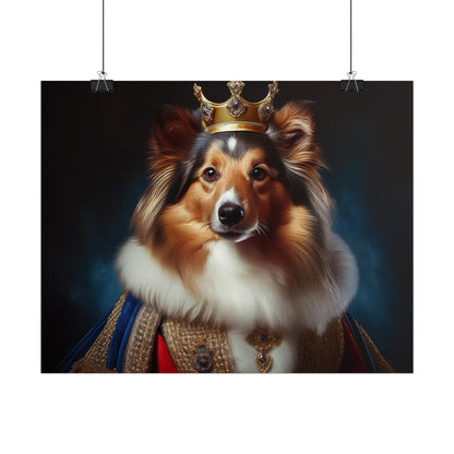 Shetland Sheepdog Renaissance Dog Portrait Art Print, Wall Decor Gift, Animal Lover Home Decor, Dog Wall Art