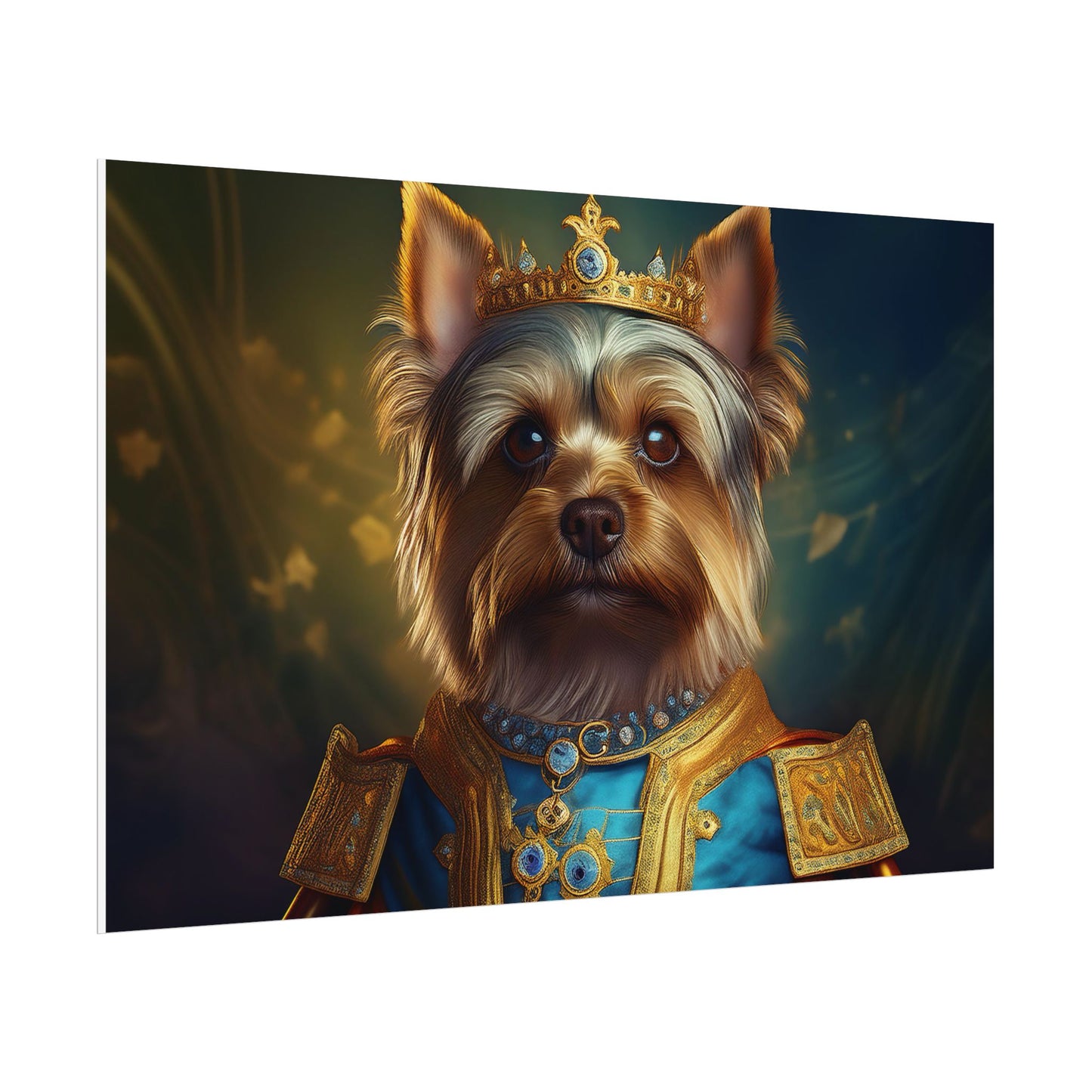 Yorkshire Terrier Dog Renaissance Pet Portrait Print | Wall Art | Wall Print | Dog Art