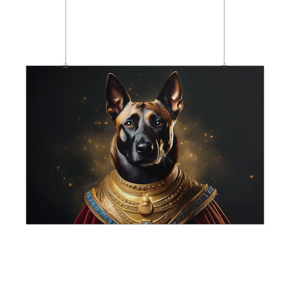 Belgian Malinois Renaissance Dog  Portrait Wall Print, Art Print, Art Print, Animal Lover Home Decor, Dog Wall Art, wall art
