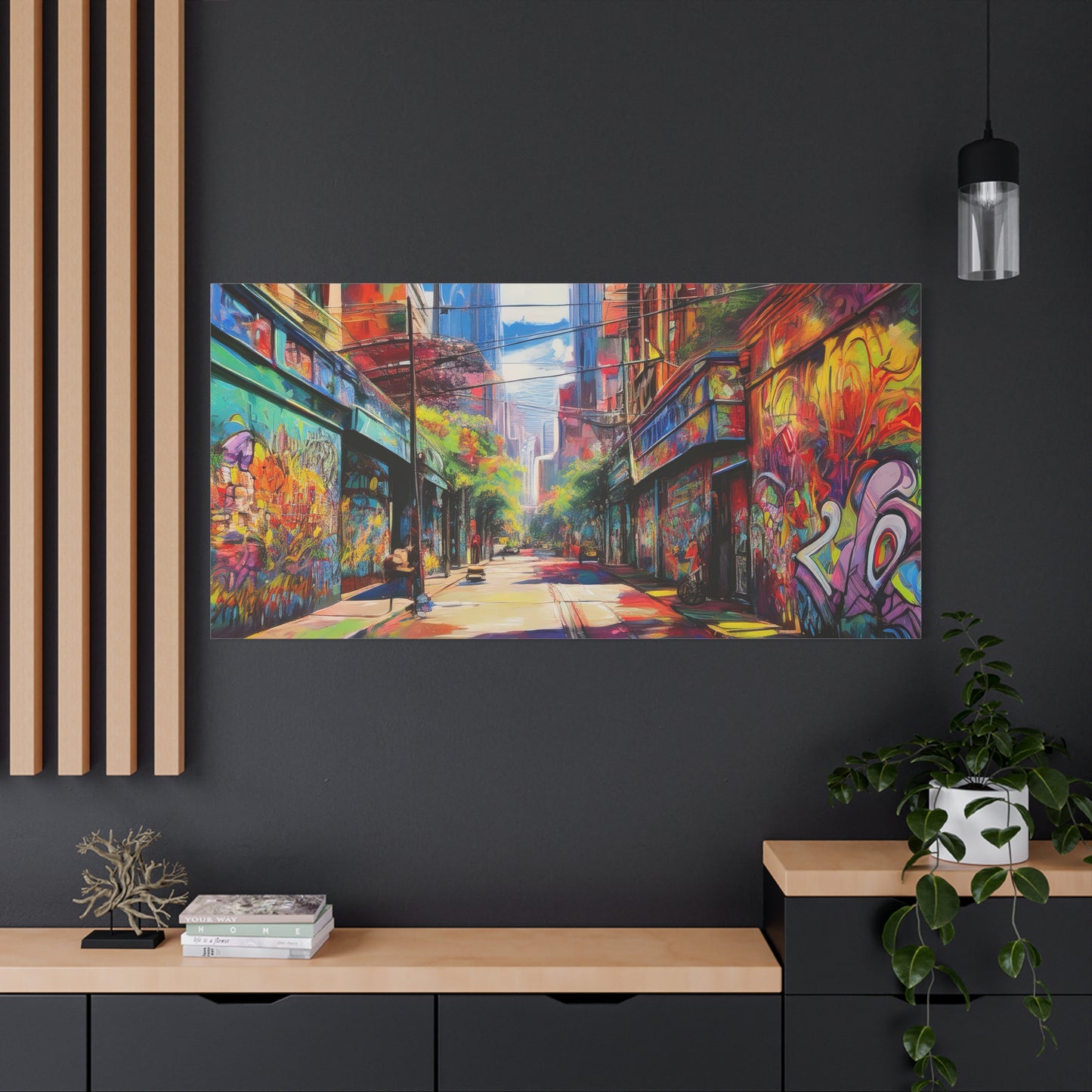 Melbourne Street Graffiti Australia on Canvas | Style 2 | Wall Art | Wall Print