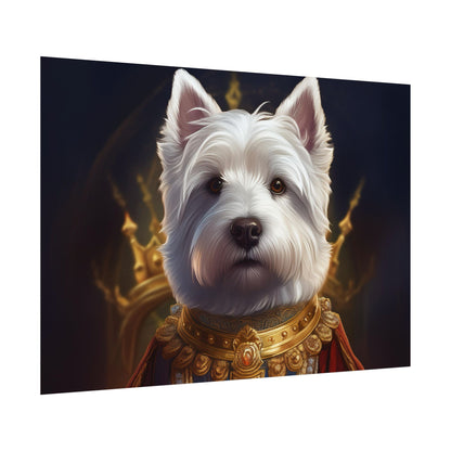 West Highland White Terrier Dog Renaissance Pet Portrait Print, West Highland White Terrier Art Print, Dog Wall Art, Wall Print, Wall Art