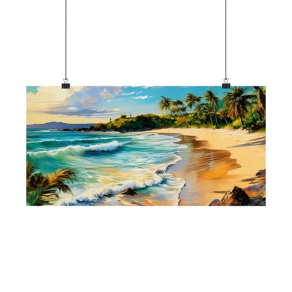 Noosa Main Beach Australia Coastal Print | Style 1 | Wall Art | Wall Print