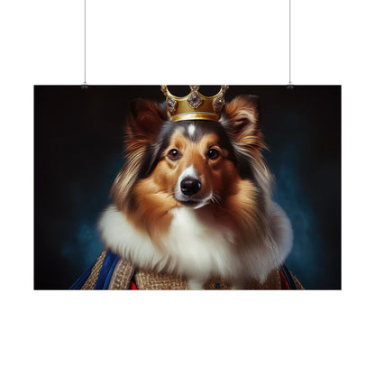 Shetland Sheepdog Renaissance Dog Portrait Art Print, Wall Decor Gift, Animal Lover Home Decor, Dog Wall Art