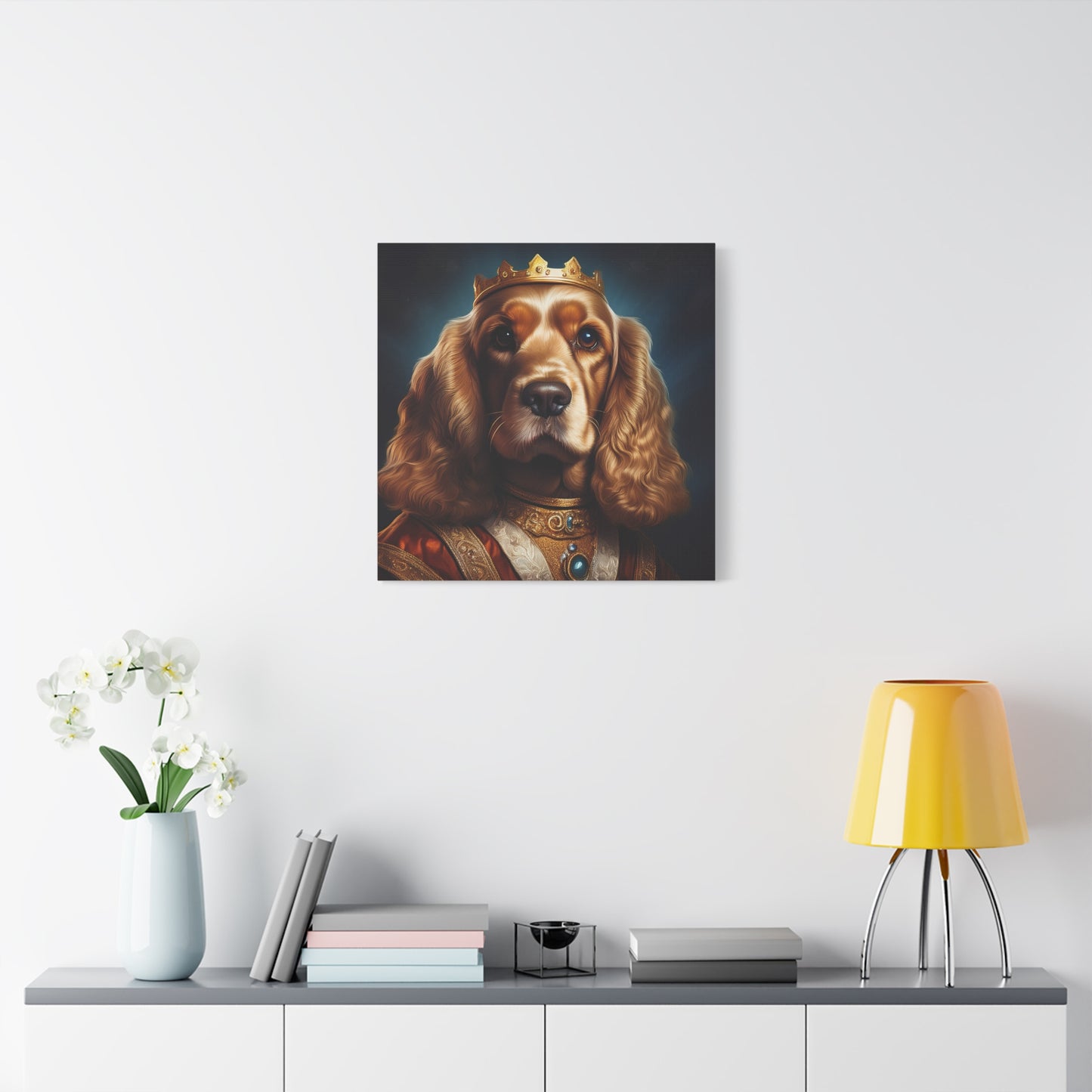 Cocker Spaniel Renaissance Pet Portrait on Canvas | Wall art | wall print