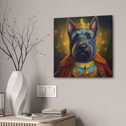 Scottish Terrier Renaissance Pet Portrait on Canvas | Wall art, wall print, dog portrait, dog art