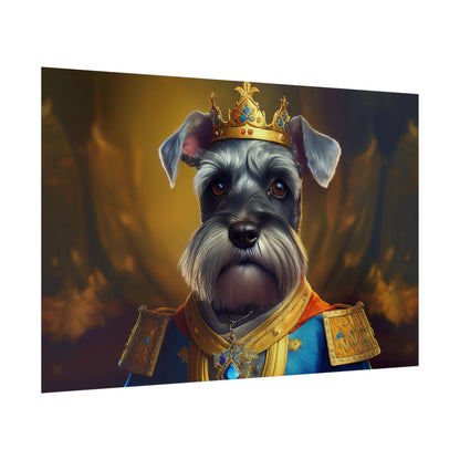 Miniature Schnauzer Dog Renaissance Pet Portrait Art Print | Wall Art | Wall Print