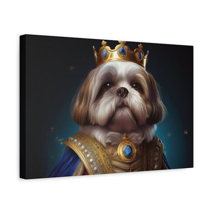 Shih Tzu Renaissance Pet Portrait on Canvas | wall art, wall print, dog portrait, dog art