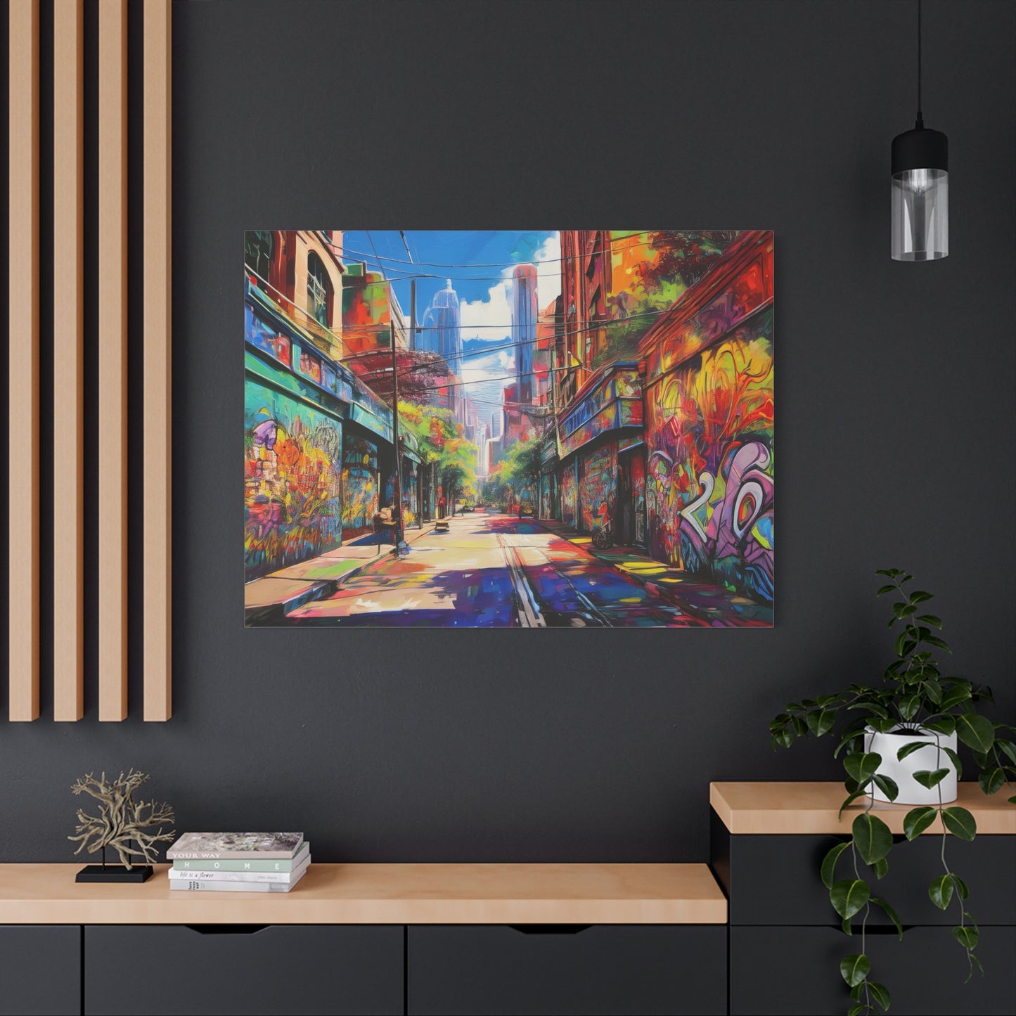 Melbourne Street Graffiti Australia on Canvas | Style 2 | Wall Art | Wall Print